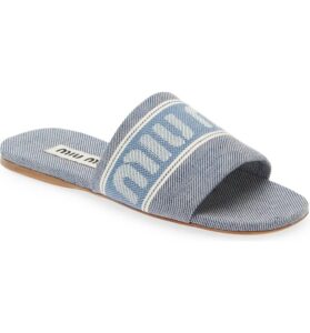 Image of sale on Jacquard Logo Slide Sandal (women)