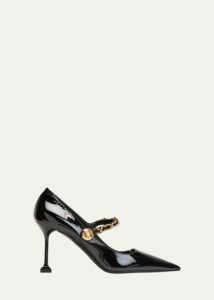Image of sale on Patent Mary Jane Chain Pumps
