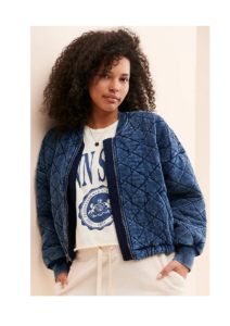 Image of sale on Bb Dakota Quilted Denim Jacket