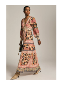Image of sale on Vineet Bahl Embroidered Long-sleeve Dress