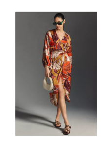 Image of sale on Printed Wrap Dress