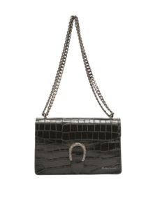 Image of sale on Leather Croc Flap over Crossbody