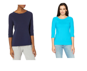 Image of sale on Women’s Stretch Cotton Raglan Sleeve Tee