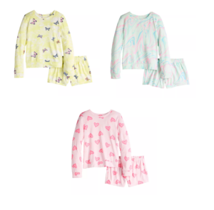 Image of sale on Tee & Shorts Pajama Set Girls 4-8