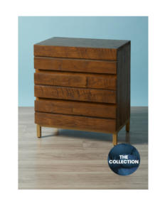 Image of sale on 15×22 Pine Wood and Iron Tiller Nightstand
