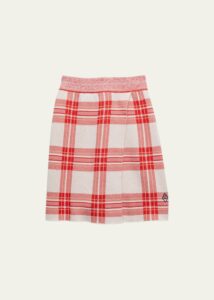 Image of sale on Girl’s Lynx Tartan-print Skirt, Size 2-12