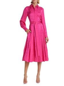 Image of sale on Floral Belted Shirtdress