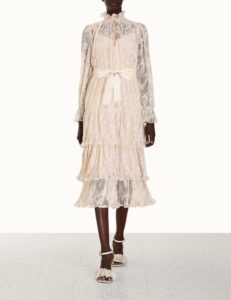 Image of sale on Pleated Lace Midi
