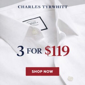 Image of sale on 3 Charles Tyrwhitt Shirts for $119