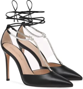 Image of sale on Crystal T-strap Pointed Toe Pump (women)