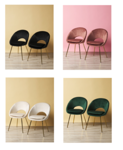 Image of sale on 2pk 33in Metro Cut out Contemporary Chair Set
