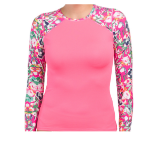 Image of sale on Floral Sleeve Rash Guard