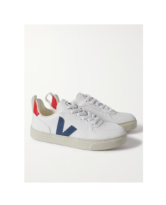 Image of sale on V-10 Rubber-trimmed Leather Sneakers Size 28-34