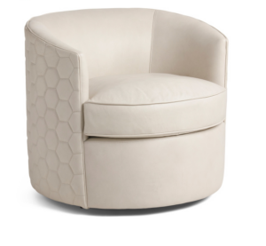 Image of sale on Corbin Leather Swivel Chair