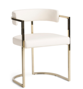 Image of sale on Rounded Faux Leather Dining Chair