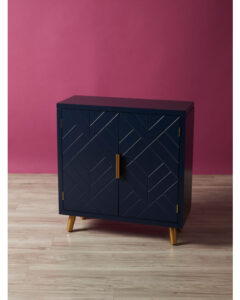 Image of sale on 30×32 Geometric Storage Chest with Metal Legs