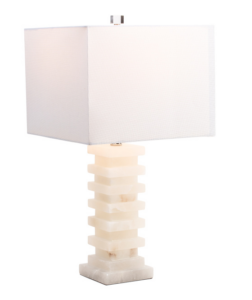 Image of sale on Cinder Alabaster Table Lamp