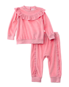 Image of sale on Pretty in Pink 2pc Velour Jogger Set
