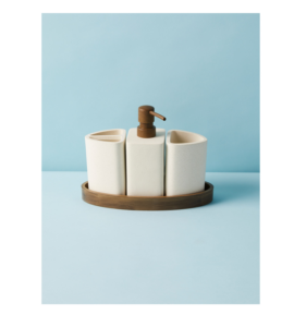 Image of sale on 4pc Resin Fuko Nesting Countertop Bath Set