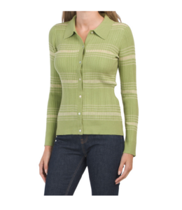 Image of sale on Knit Striped Cardigan