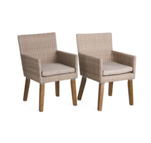 Image of sale on Set of 2 Outdoor Wicker Chairs