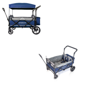 Image of sale on Navy X4 Four-passenger Push/pull Folding Stroller Wagon