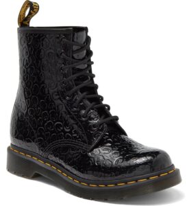 Image of sale on 1460 Patent Leopard Embossed Boot (women)