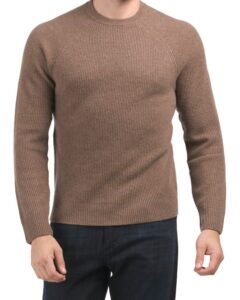 Image of sale on Cashmere Waffle Crew Neck Sweater
