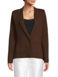 Image of sale on Lacey Solid Knit Blazer