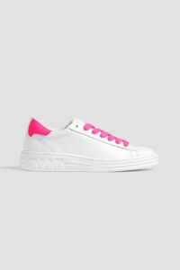 Image of sale on Neon Two-tone Leather Sneakers