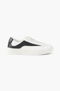 Image of sale on Rodina Pebbled-leather and Mesh Sneakers