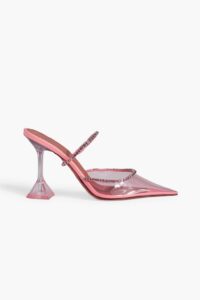 Image of sale on Gilda Crystal-embellished Leather and Pvc Mules
