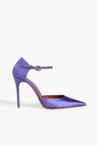 Image of sale on Ursina Crystal-embellished Satin Pumps