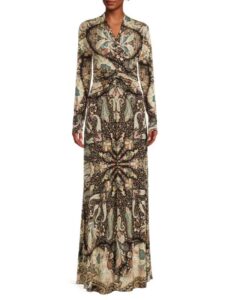 Image of sale on Paisley Twist Wrap Maxi Dress