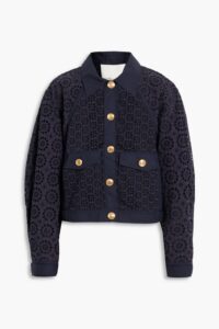 Image of sale on Button-embellished Broderie Anglaise Cotton Jacket