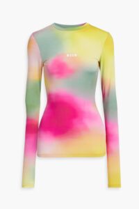 Image of sale on Tie-dyed Stretch-jersey Top