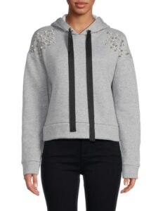 Image of sale on Embellished Heathered Hoodie
