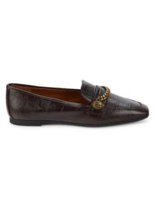 Image of sale on Camilla Chain Trim Leather Loafers