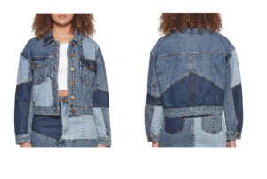 Image of sale on Patchwork Denim Trucker Jacket