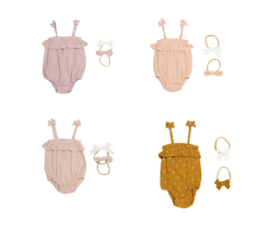 Image of sale on Ruffle Romper and Bow Headbands