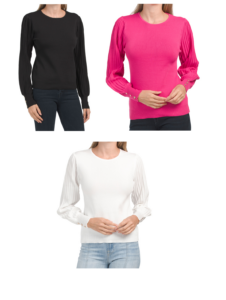 Image of sale on Pleated Arm Sweater