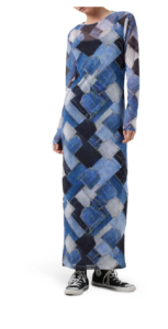 Image of sale on Graphic Print Mesh Dress