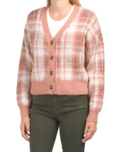 Image of sale on Brushed Cropped Boyfriend Cardigan