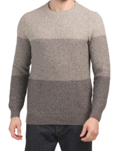 Image of sale on Color Block All over Texture Sweater
