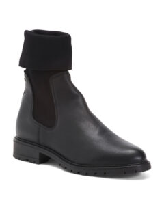 Image of sale on Leather Chelsea Booties