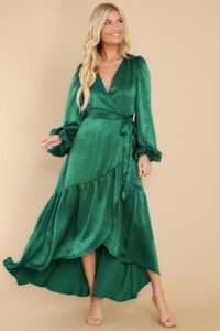 Image of sale on You Enchant Me Emerald Green Maxi Dress