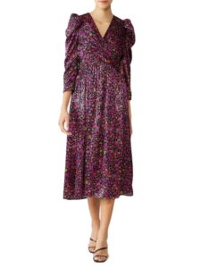Image of sale on Marker Floral Devore Midaxi Dress