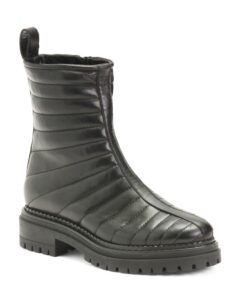 Image of sale on Made in Italy Leather Stitched Booties