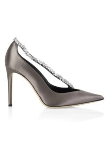 Image of sale on Crystal-embellished Satin Pumps
