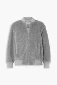 Image of sale on Brushed Wool-blend Bomber Jacket